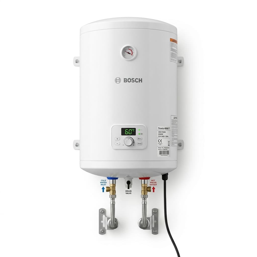 Termoacumulador Elétrico Bosch Tronic 100L Horizontal