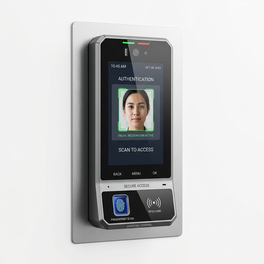 Terminal de Controlo de Acesso & Ponto ZKTeco Biométrico Facial + RFID